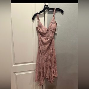 Sue Wong midi cocktail dress in pink color SOLD